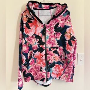 Lululemon Secret Garden Collection Hold Your Om Hoodie Floral Zip Jacket 8 RARE
